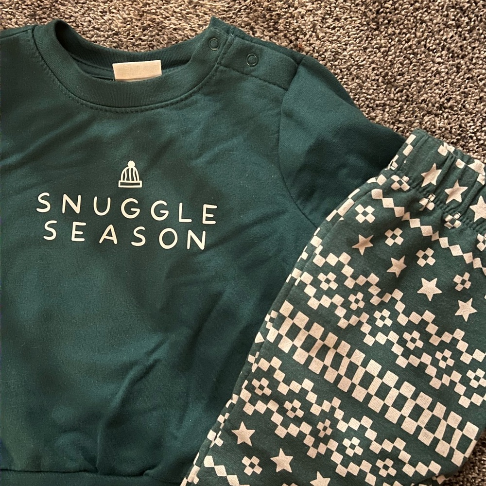 Cat & Jack Forest Green Baby Winter Set